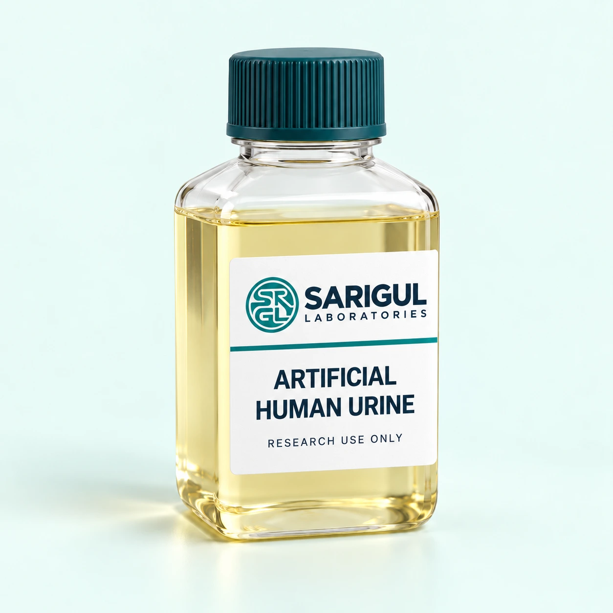 Sarigul Labs artificial human urine bottle packaging concept